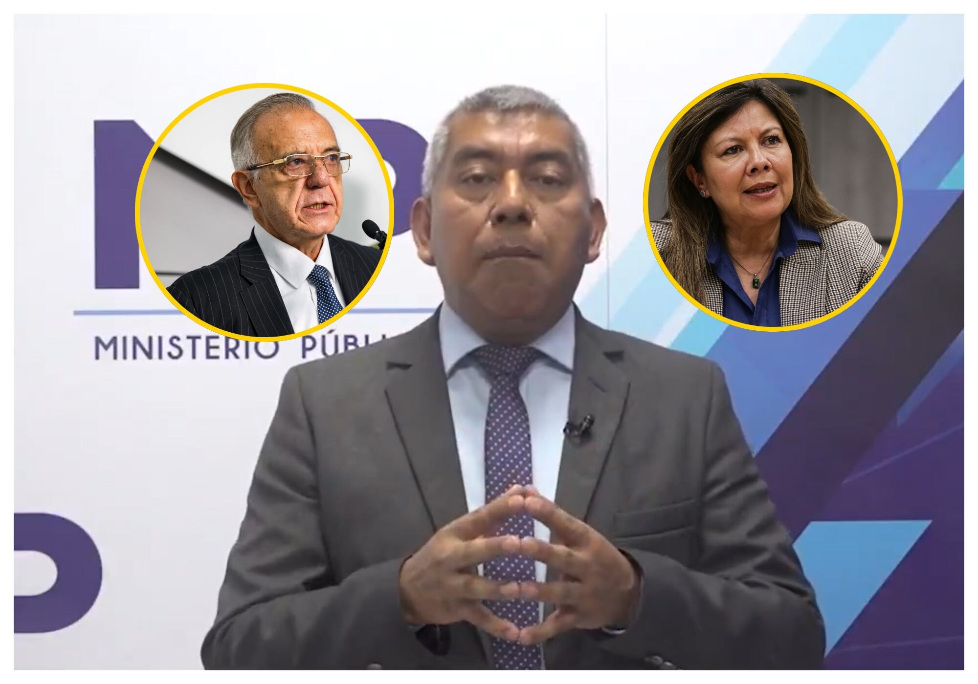 José Rafael Curruchiche, fiscal que ordenó captura de Iván Velásquez y Luz Camargo en Guatemala por el caso Odebrecht, figura en la lista Engel de EE.UU. como actor corrupto y antidemocrático. Foto tomada del perfil de X @MPguatemala/EFE y Colprensa.