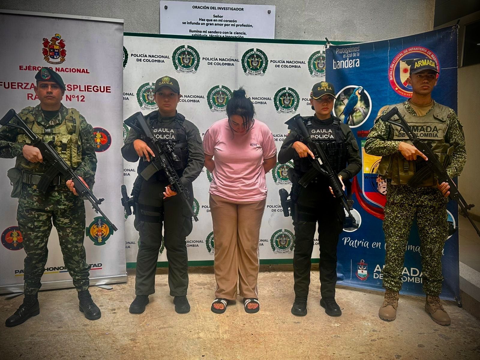 Captura de alias ‘La Mona’, cabecilla principal de la red de apoyo a la estructura Rodrigo Cadete. Foto: Suministrada