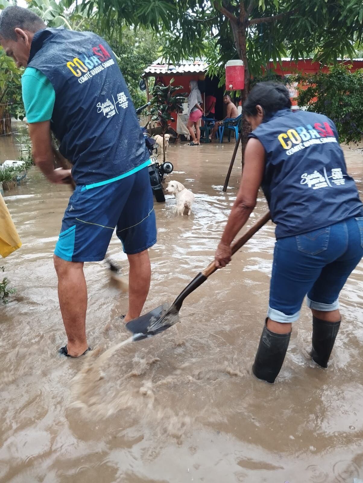 Así quedaron algunos sectores de la ciudad luego de las lluvias/  Alcaldía de Santa Marta