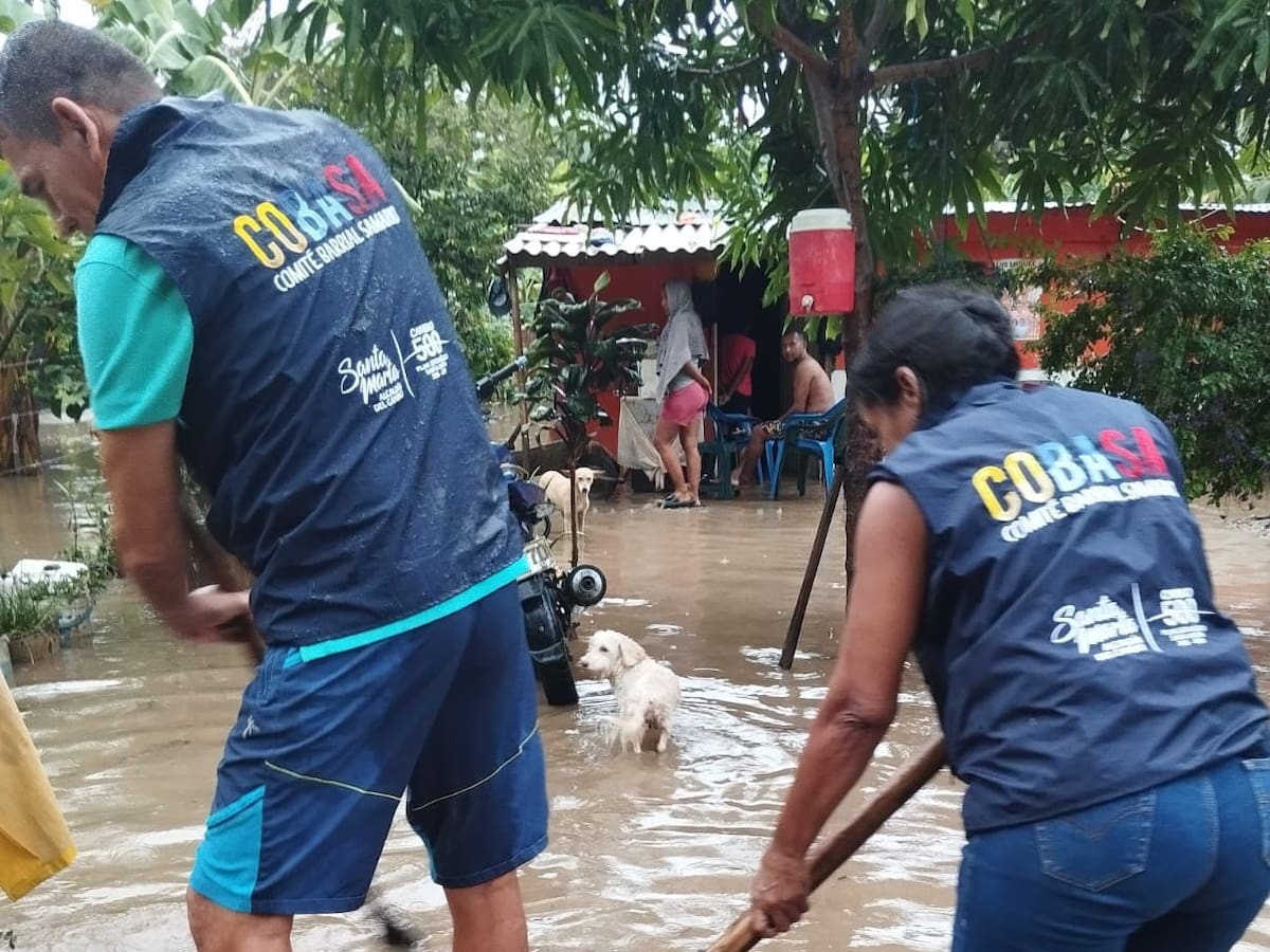 Aguacero en Santa Marta durante el fin de semana afectó la movilidad en algunas zonas