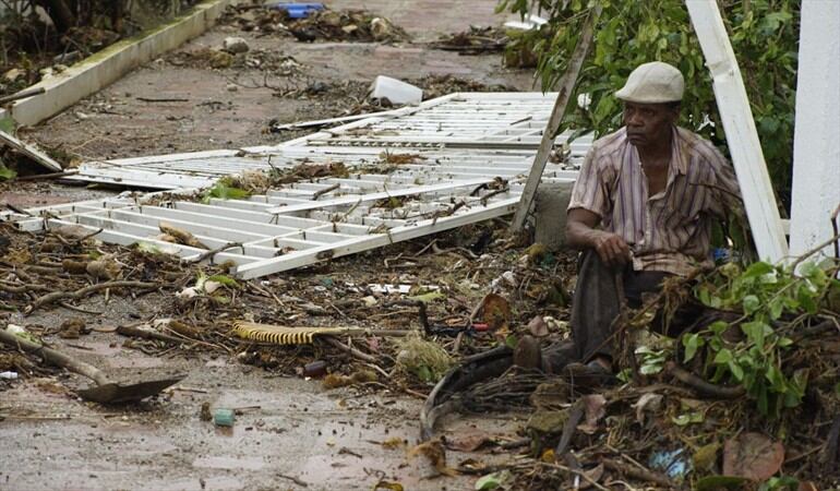 En Providencia, Colombia, sus habitantes están protestando contra el gobierno Duque por la falta de atención a sus necesidades tras el huracán Iota. Foto: Getty Images