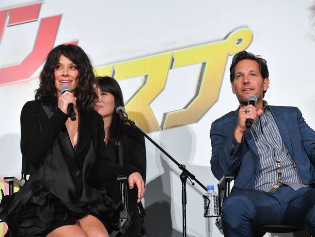 La actríz Evangeline Lilly y el actor Paul Rudd, actores de esta saga del Hombre Hormiga. Foto: Koki Nagahama/Getty Images for Disney.