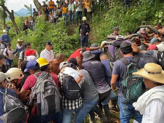 La decisión se tomó tras la emergencia de los aproximadamente 11 mineros que están desaparecidos.. Foto: Mario Escobar / W Radio