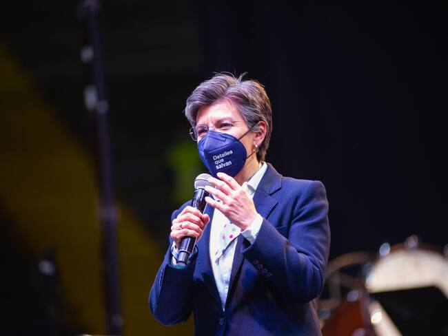 Alcaldesa de Bogotá, Claudia López. (Photo by Sebastian Barros/NurPhoto via Getty Images)