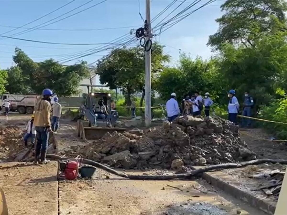 El 50% de Cartagena permanecerá sin agua por unas 20 horas tras rotura de tubería