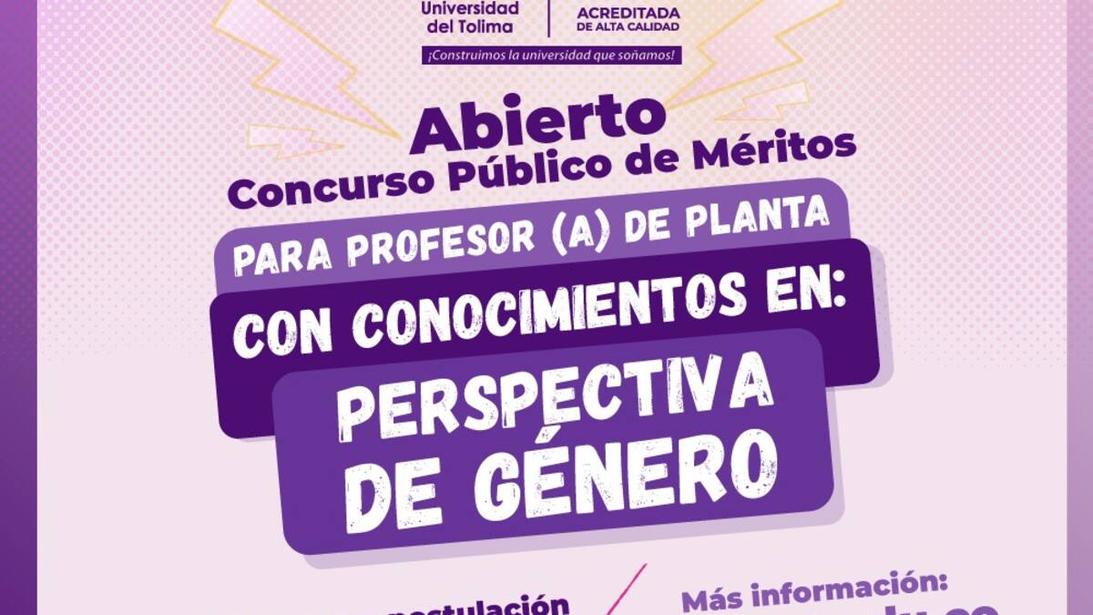 Universidad del Tolima abrió histórico concurso público de méritos: busca este perfil