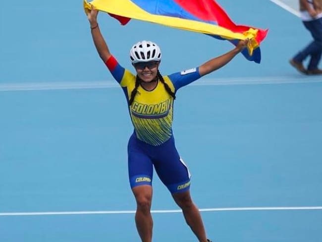 Patinadora Valeria Rodríguez ganó medalla de oro en Los Juegos Panamericanos Junior 2021. Créditos: @valerodriguez2