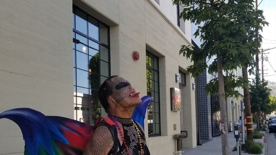 La sorprendente transformación de Richard Hernández, el hombre dragón. Foto: Facebook