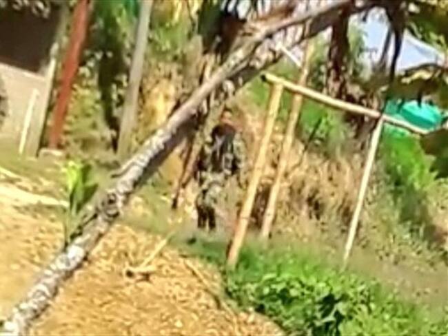 Las confrontaciones se presentaron en los sectores de Quebraditas y El Crucero. Foto: Acin