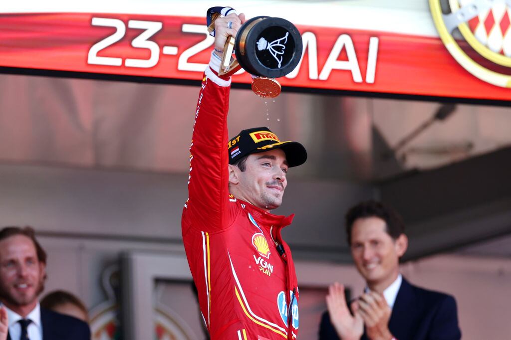 Charles Leclerc, ganador del Gran Premio de Mónaco. Foto: Ryan Pierse/Getty Images