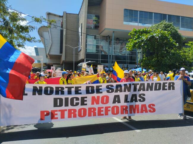 Marchas en Norte de Santander. Foto: Audrey Carrillo / W Radio
