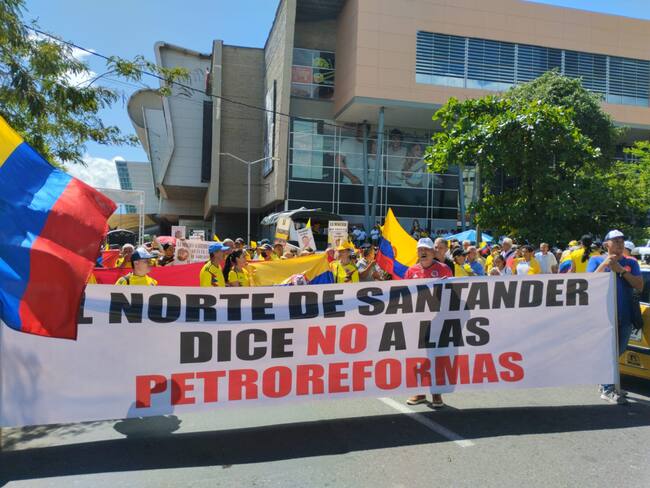 Marchas en Norte de Santander. Foto: Audrey Carrillo / W Radio