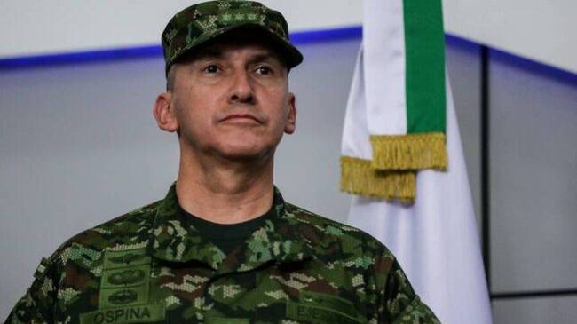 Comandante del Ejército Nacional, general Luis Ospina. Foto: Colprensa.