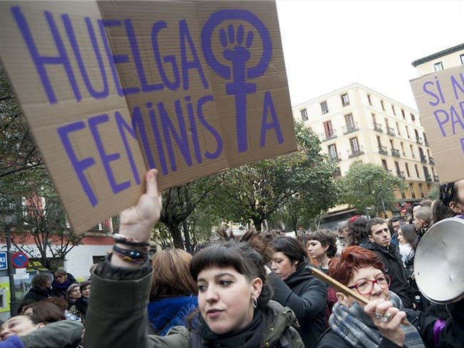 Huelga de mujeres en Madrid. Foto: Getty Images