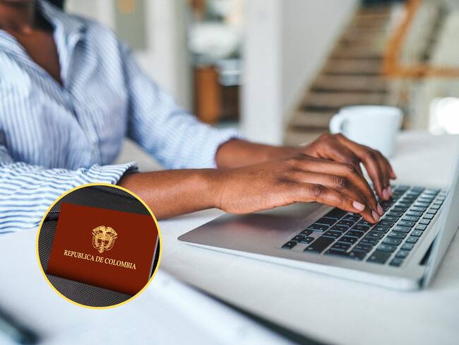 Mujer usando computador para solicitar la cita del pasaporte / Fotos: GettyImages