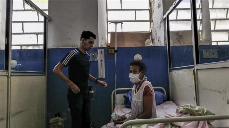 Una paciente en el departamento de oncología del Hospital José María Vargas, en Caracas, el 30 de agosto de 2017. Foto: Agencia Anadolu