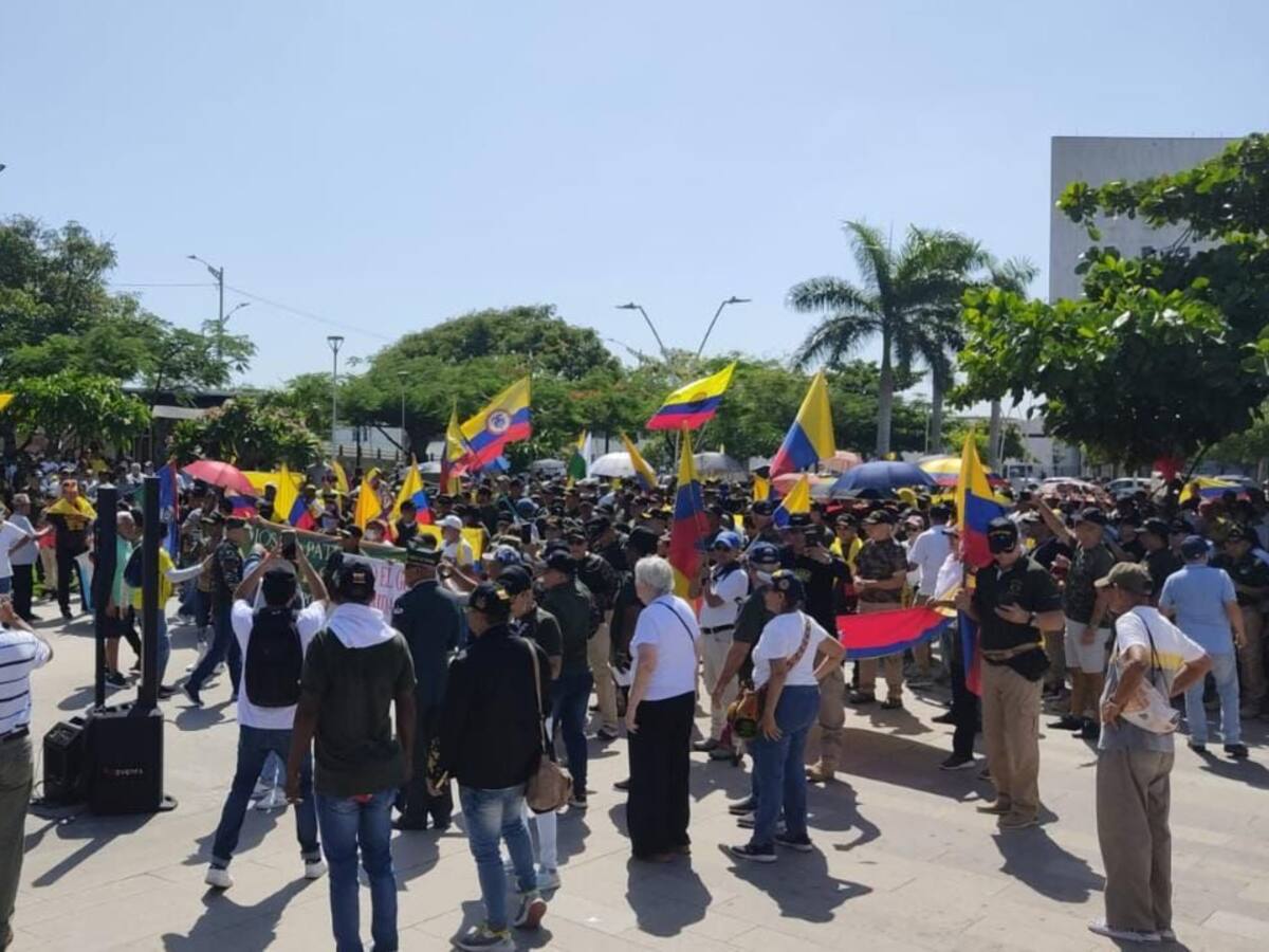 Veteranos se congregaron pacíficamente en Barranquilla
