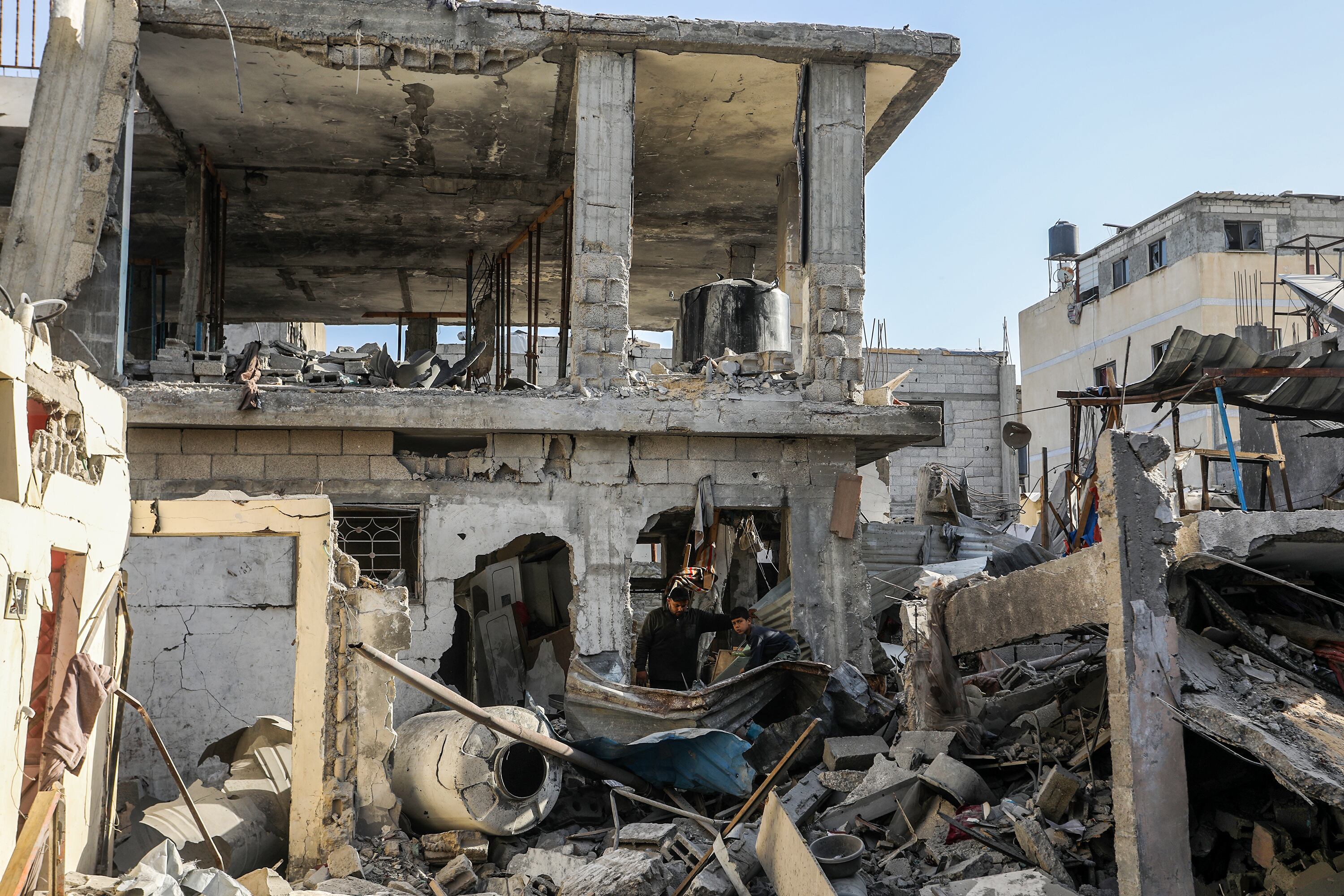 Ataque de Israel en Gaza. Foto: Abed Rahim Khatib/Anadolu via Getty Images.