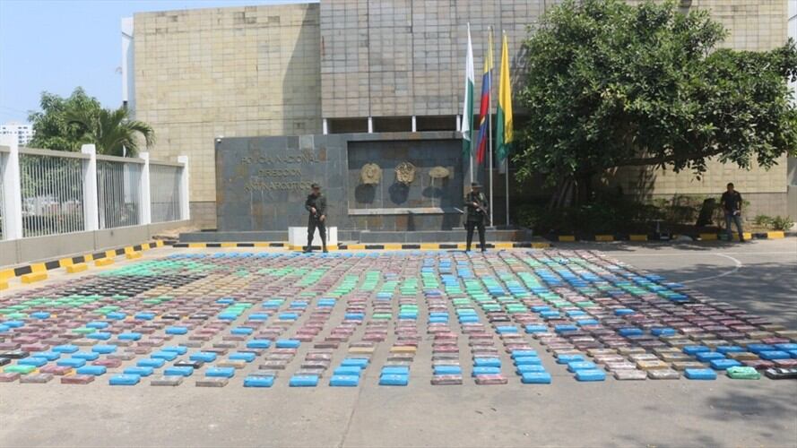 El Clan del Golfo era propietario del cargamento incautado que fue avaluado en 36 millones de dólares. Foto: Policía Nacional
