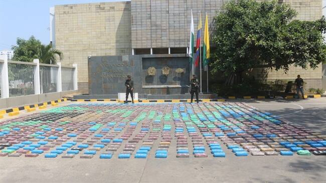 El Clan del Golfo era propietario del cargamento incautado que fue avaluado en 36 millones de dólares. Foto: Policía Nacional