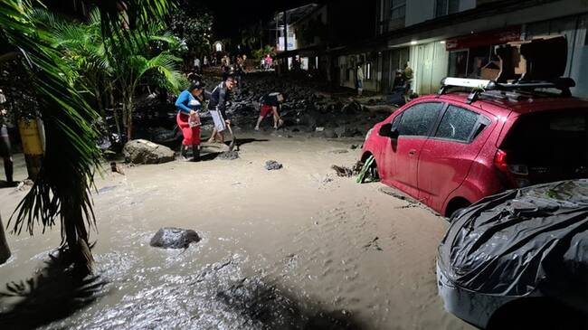 La Plaza de mercado es una de las zonas más afectadas por las fuertes lluvias.. Foto: Cortesía