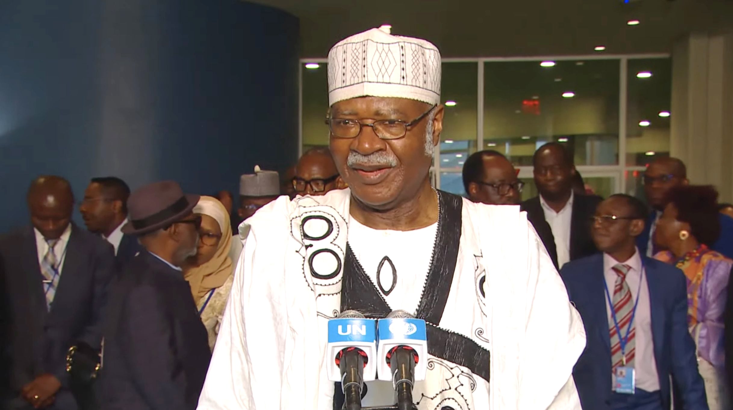 Ex primer ministro de Camerún, Philémon Yang. Foto: EFE/ONU /SOLO USO EDITORIAL