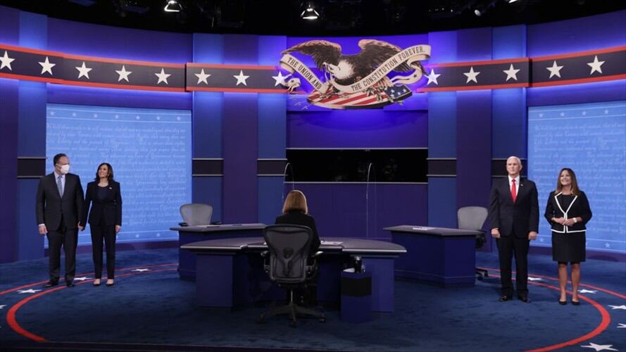 Mike Pence y Kamala Harris realizaron el único debate por la Vicepresidencia de Estados Unidos.. Foto: Getty Images