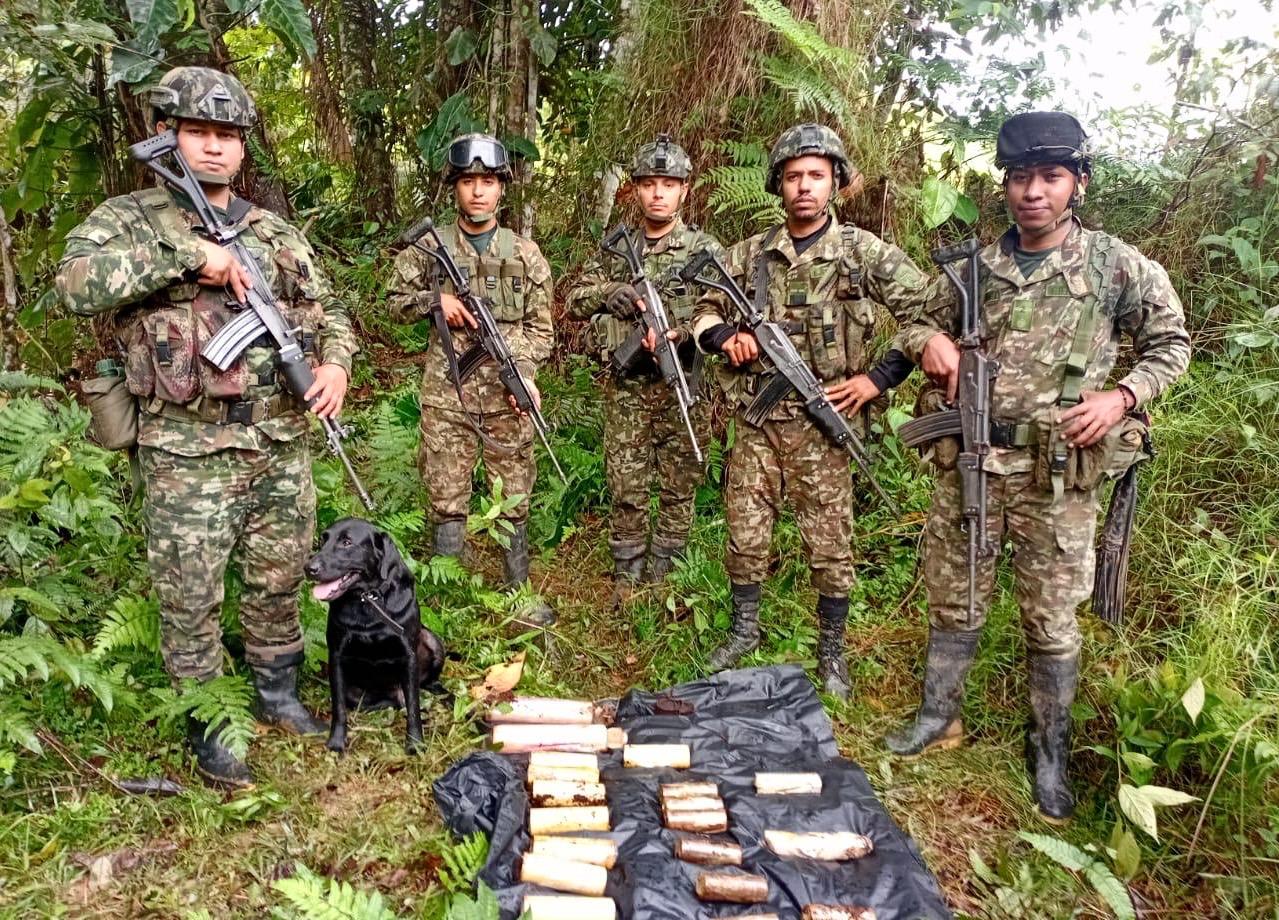 Ejército frustró un atentado contra unidades militares en el Caquetá. Foto: suministrada.