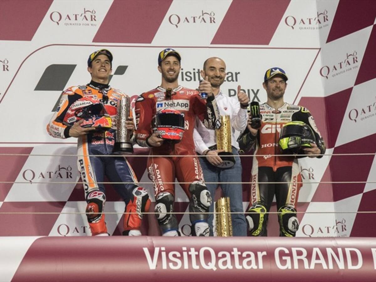 Empezó el Moto GP con un final de infarto