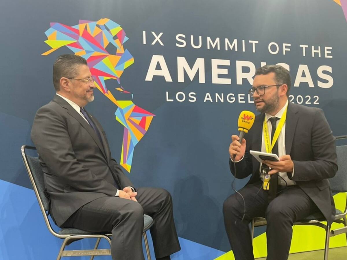 “Aspiramos a que los pueblos del mundo tengan democracia”: presidente de Costa Rica