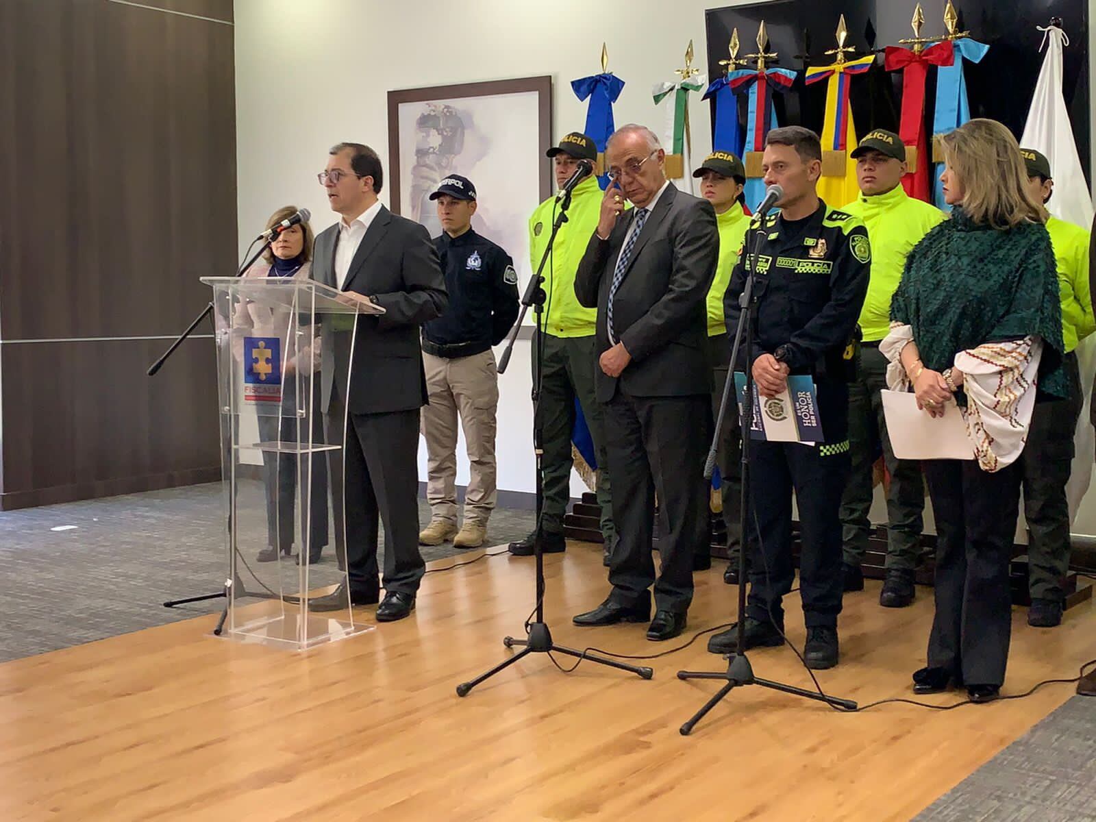 Entrega de información sobre capturados del 'Tren de Aragua'. Foto: Fiscalía General de la Nación