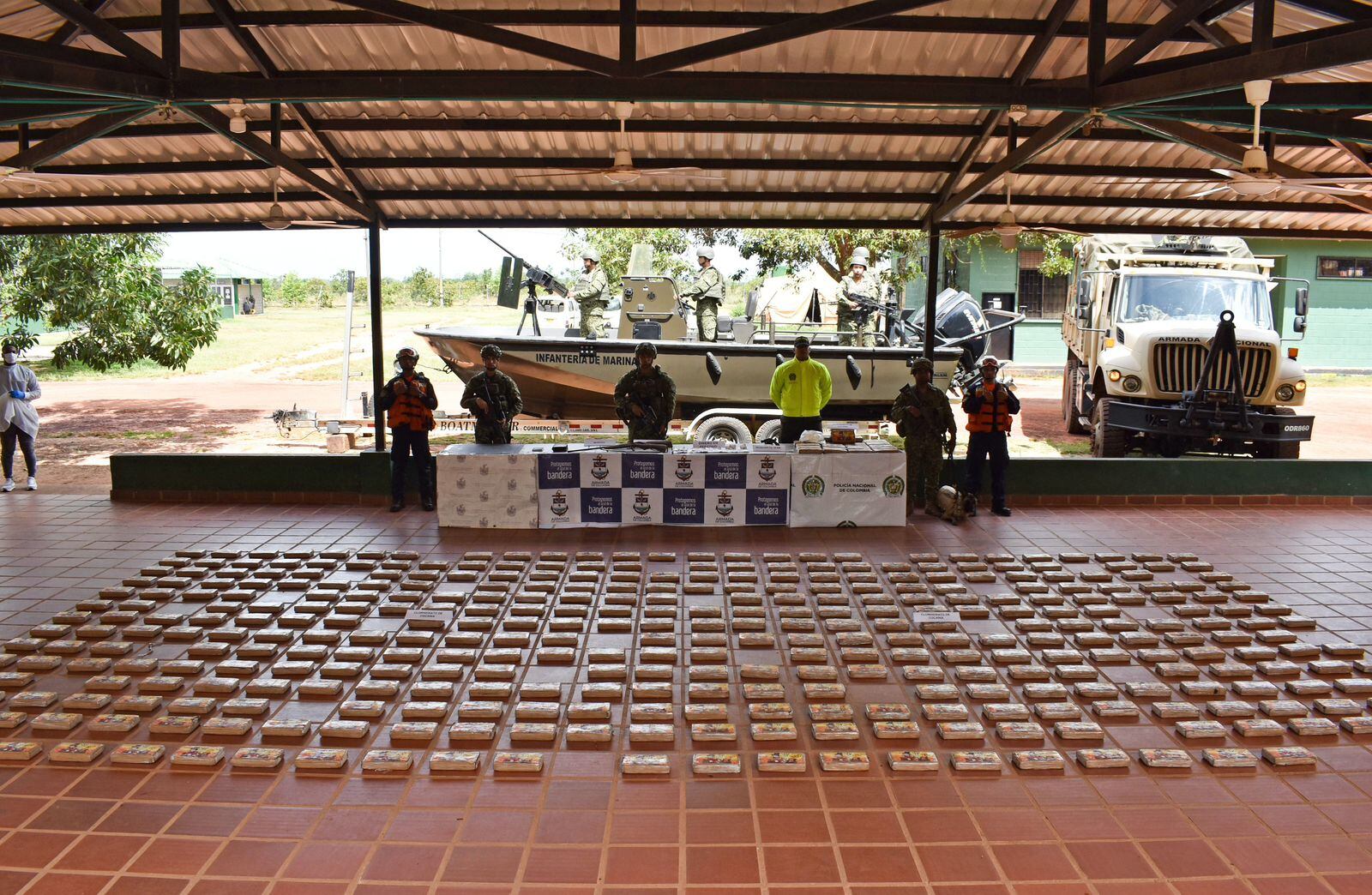 Incautación de clorhidrato de cocaína. Foto: Suministrada