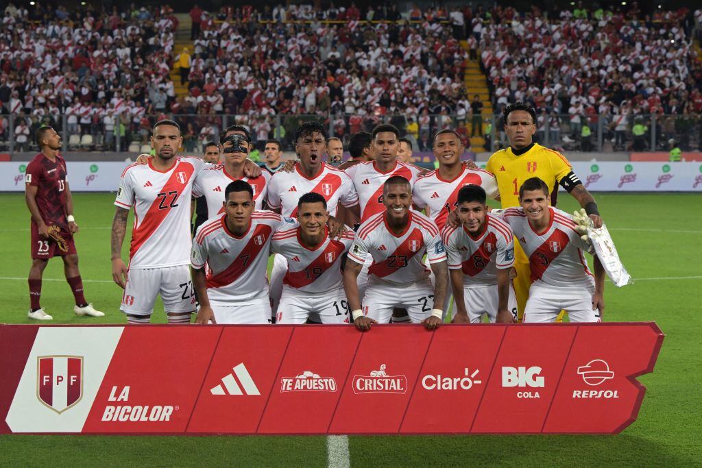 Jugadores de Perú. Foto: ERNESTO BENAVIDES/AFP/Getty Images