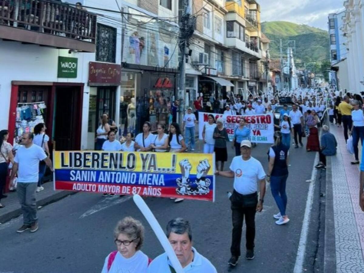 Ocaña y Tibú marcharon contra el secuestro y las extorsiones