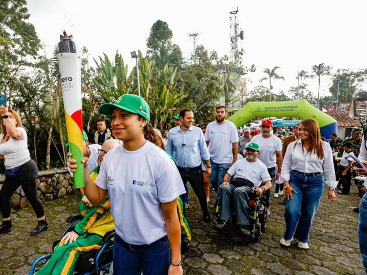 Oficialmente la antorcha de los Juegos Nacionales llegó a Manizales