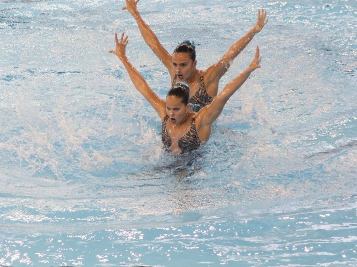 Dúo de colombianas se consagraron como las reinas de la natación artística en Sudamérica