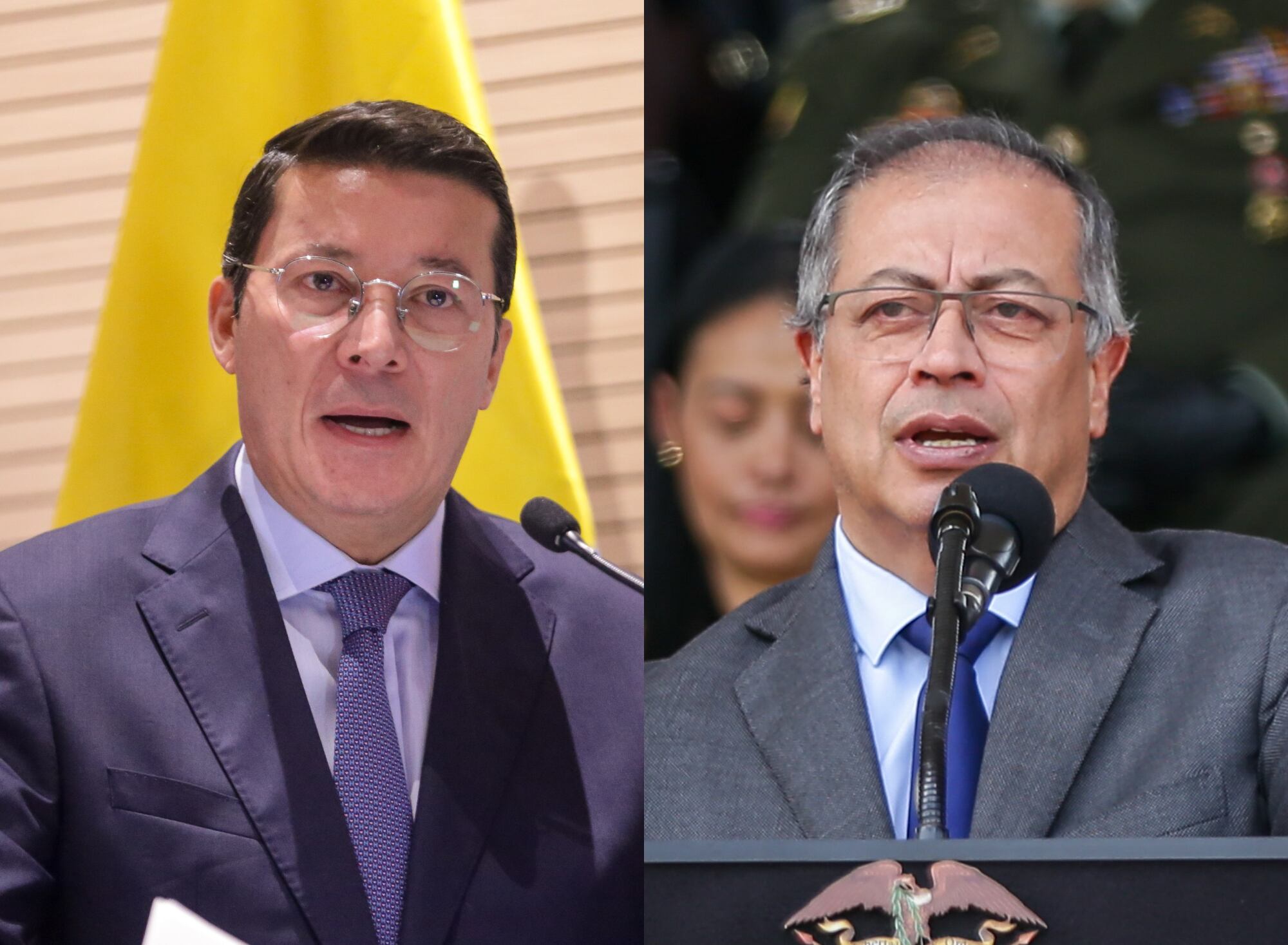 Hernán Penagos y Gustavo Petro | Fotos: Colprensa