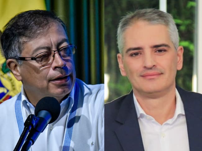 Collage Gustavo Petro, Julián Rendón. Fotos: Getty Images / Cuenta de X