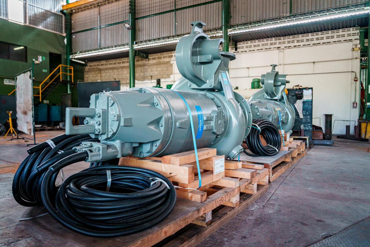 Llegan a Santa Marta dos unidades de bombeo de aguas residuales/ Alcaldía de Santa Marta.