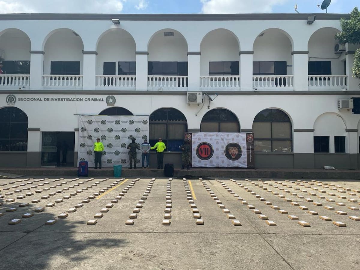 Incautan 300 kilos de cocaína en el sur de la ciudad de Montería