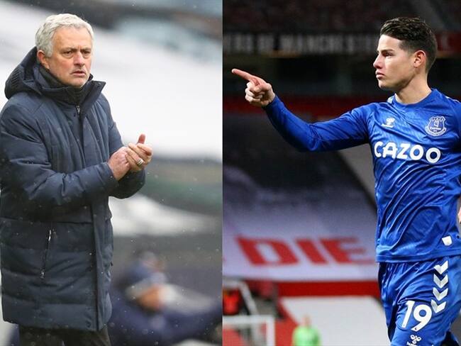 Jose Mourinho ‘bañó’ en elogios a James Rodríguez. Foto: Getty Images: Julian Finney - Alex Pantling