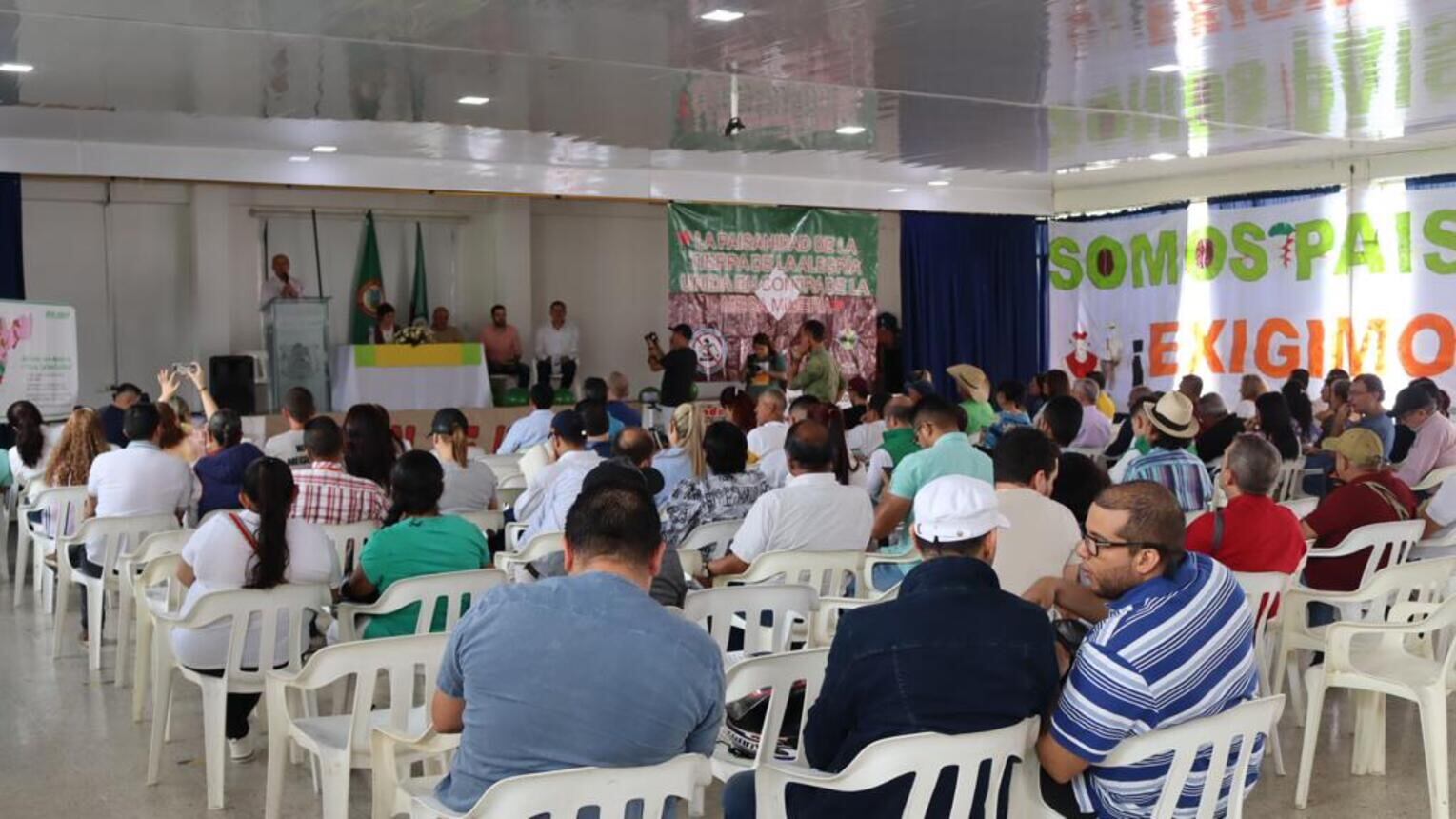 Audiencia pública por megaminería en el Paisaje Cultural Cafetero / Foto: Suministrada equipo de trabajo Carolina Giraldo