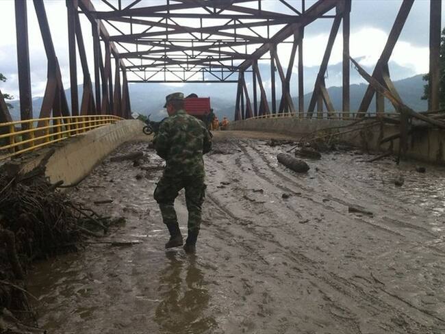 El desbordamiento del río La Paila provocó. Foto: Colprensa