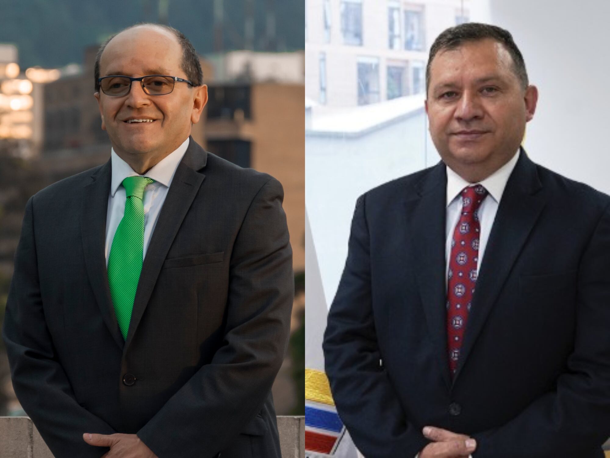 Álvaro Echeverry Londoño, de Colombia Justa Libres, y Plinio Alarcón Buitrago, del Partido MIRA. Fotos: suministradas.