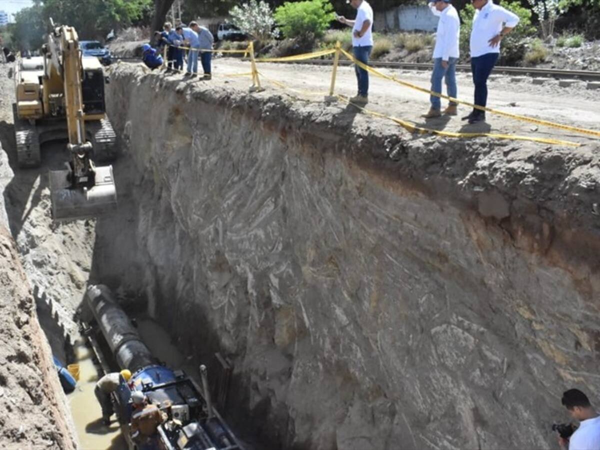 Reactivan construcción de megaproyecto de alcantarillado en Santa Marta