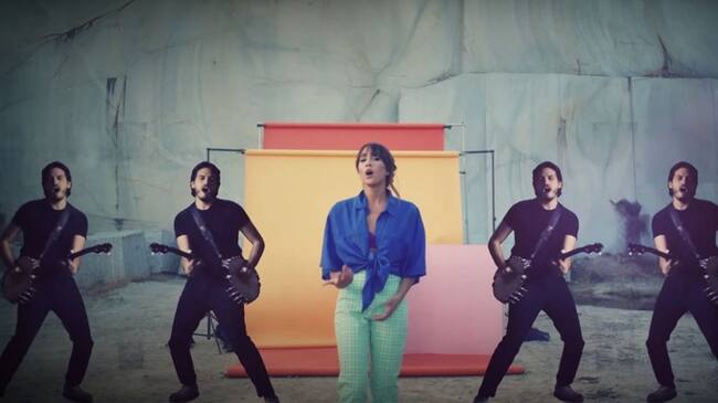 Aitana y Morat. Foto: Youtube