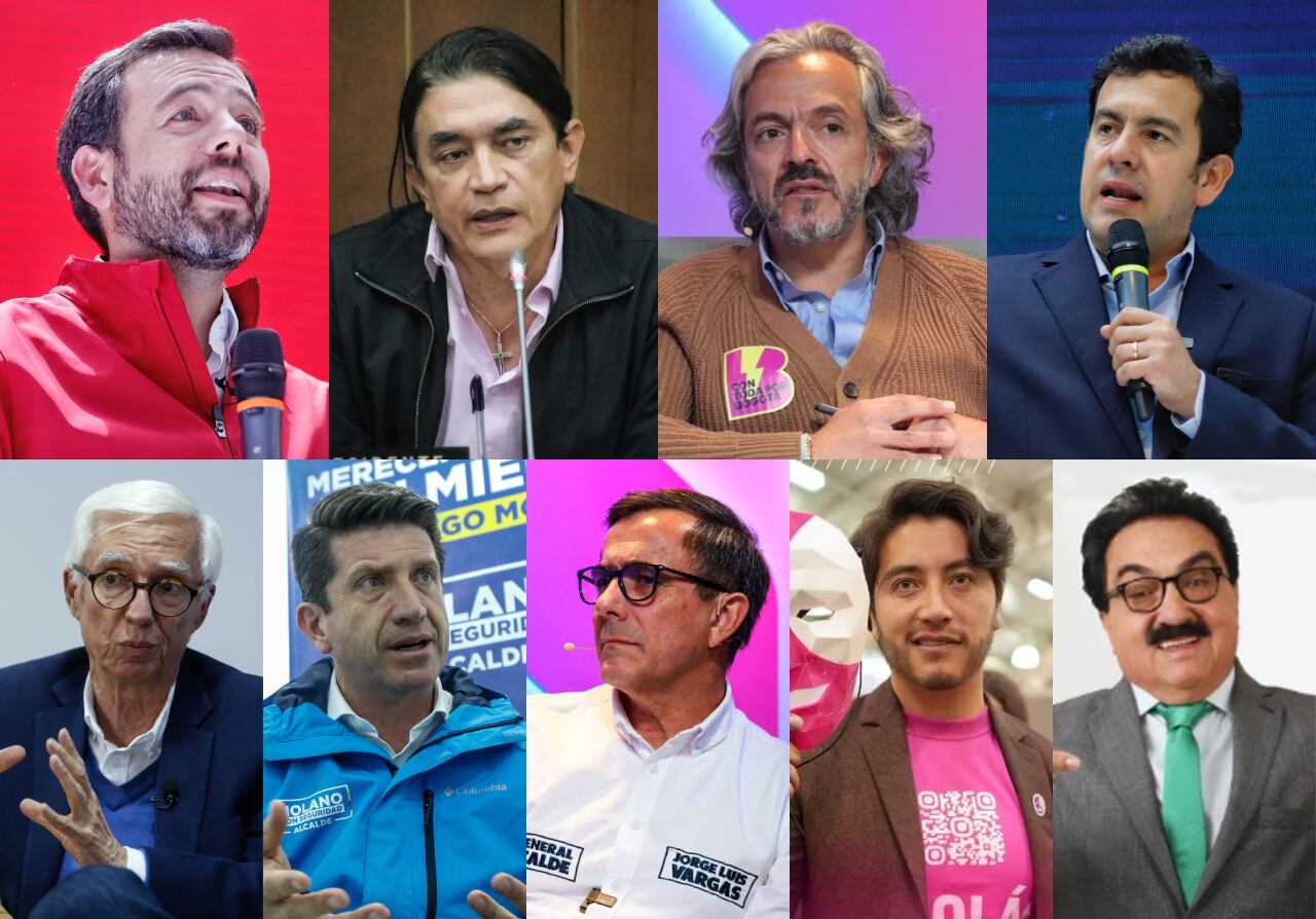 Candidatos a la Alcaldía de Bogotá | Fotos: Colprensa y W Radio