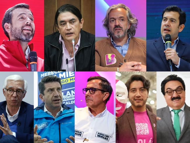 Candidatos a la Alcaldía de Bogotá | Fotos: Colprensa y W Radio