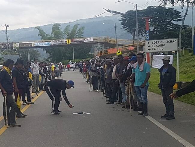 Indígenas advierten que se levantarán de la mesa si no cesan ataques en Popayán. Foto: Cortesía