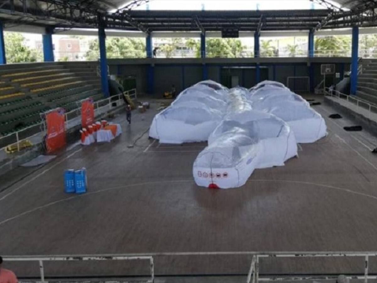 Entregan moderna cabina de aislamiento para atender la pandemia en el Magdalena